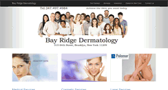 Desktop Screenshot of bayridgedermatology.com