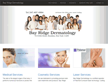 Tablet Screenshot of bayridgedermatology.com